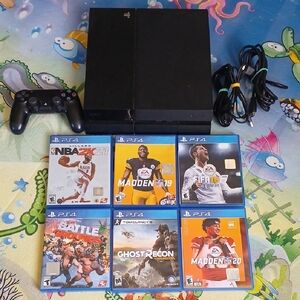 Playstation 4 500 Gb ,6 Games & Controller ,tested & Working